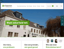 Tablet Screenshot of claeren.nl